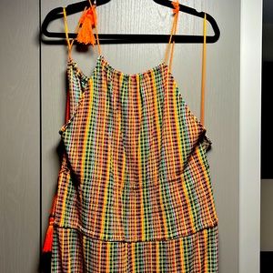 Zara dress. Brand new.Never worn.Size S but adjustable with ties along the sides